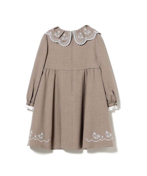 こども ビームス ワンピース セレモニー スカラップ 刺繍 ワンピース