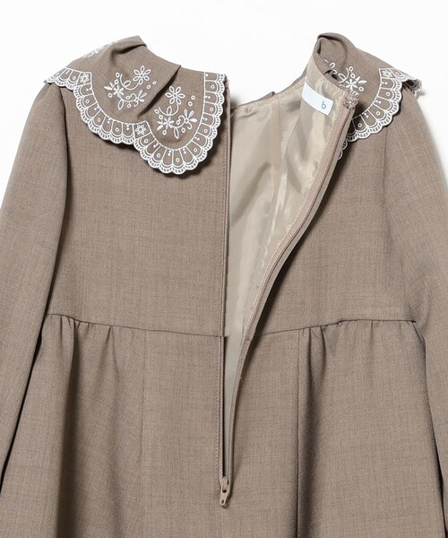 こども ビームス ワンピース セレモニー スカラップ 刺繍 ワンピース