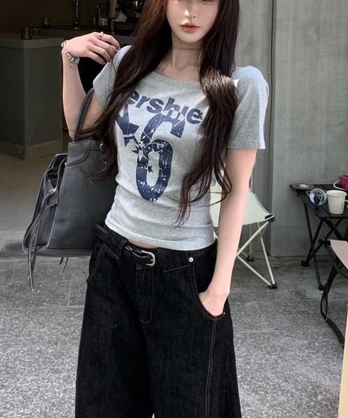 「MEMECLE」 半袖カットソー MEDIUM ホワイト レディース_画像9