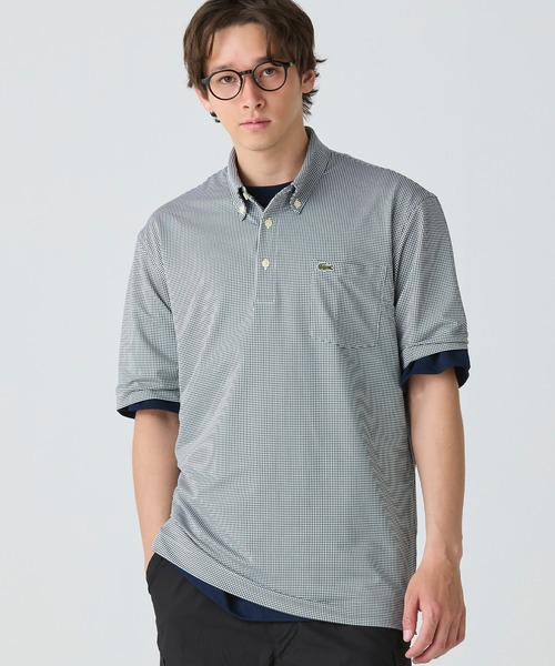 LACOSTE（ラコステ） 半袖ポロシャツ 3 ブラック メンズ : ZOZOTOWN 