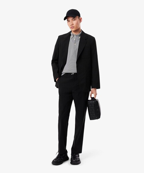 LACOSTE（ラコステ） 半袖ポロシャツ 3 ブラック メンズ : ZOZOTOWN 
