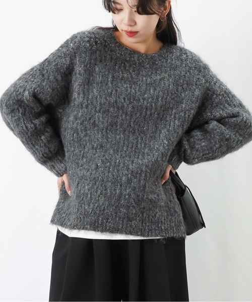 【美品❗️】stone  リブ　ニットセーター　ブラック　L ユニクロ公式 | ミラノリブVネックカーディガン