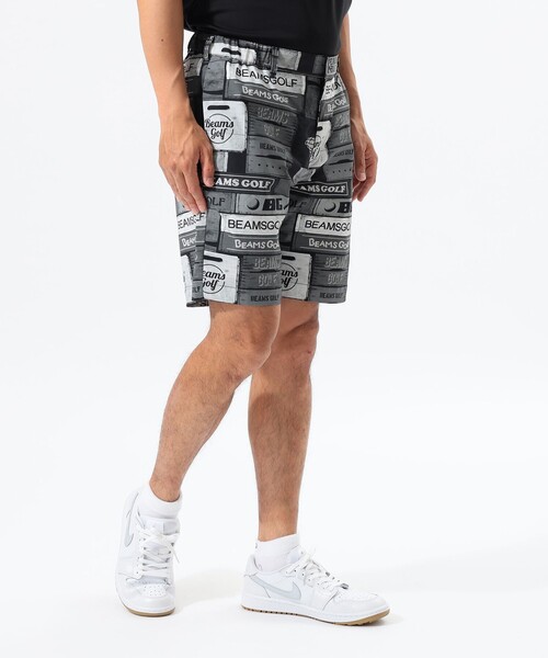 「BEAMS GOLF」 ハーフパンツ SMALL ブラック メンズの画像