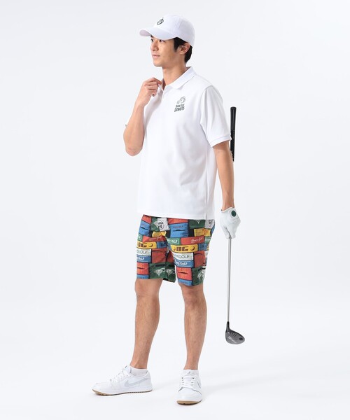「BEAMS GOLF」 ハーフパンツ SMALL ブラック メンズの画像