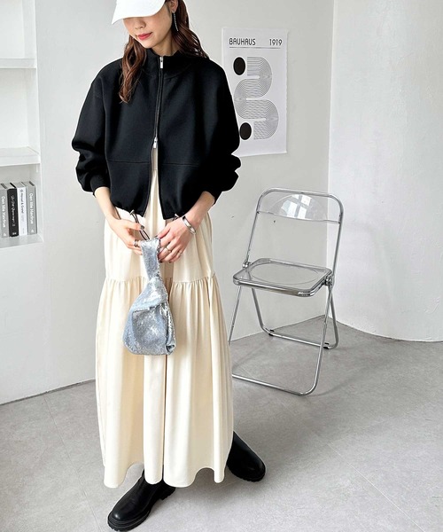 「GeeRA」 ブルゾン MEDIUM アイボリー レディース_画像2