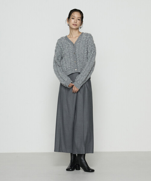K.T KIYOKO TAKASE（K.T キヨコ タカセ） カーディガン パイル編み V