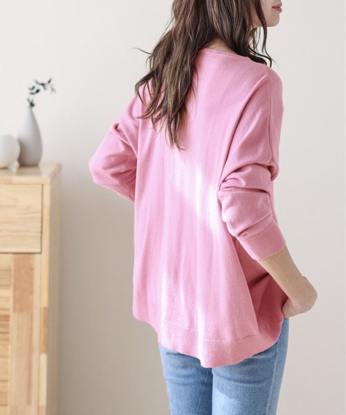 「SUGAR BISKET」 「La-gemme」長袖ニット フリー ピンク レディース_画像8