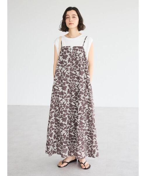 「CRAFT STANDARD BOUTIQUE」 キャミソールワンピース FREE ブラウン レディース_画像2