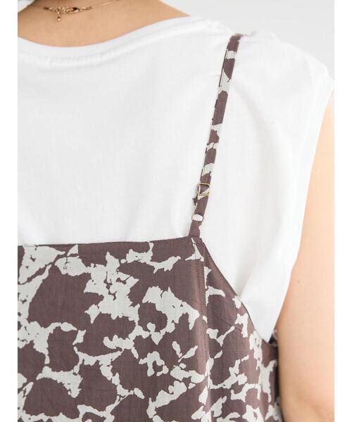 「CRAFT STANDARD BOUTIQUE」 キャミソールワンピース FREE ブラウン レディース_画像9