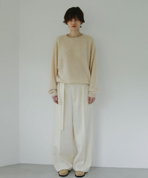 ETRE TOKYO パンツ SANTEデザインベルトダブルフェイスパンツ