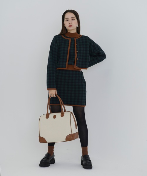 TINA：JOJUN（ティーナジョジュン） ボストンバッグ F ブラウン系