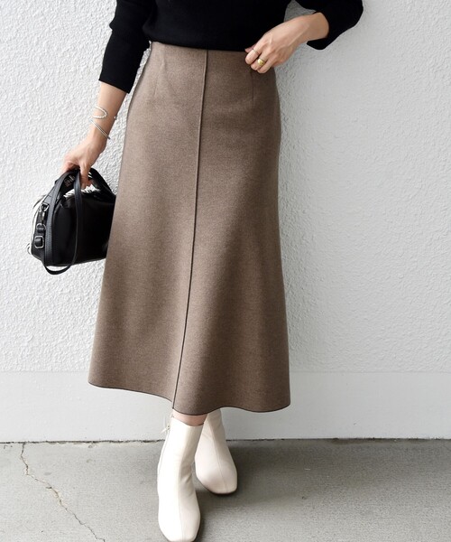 SHIPS any 「SHIPS any」 フレアスカート 36 ブラウン レディース