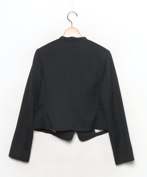 「CELFORD」 ノーカラージャケット FREE ブラック レディース_画像2