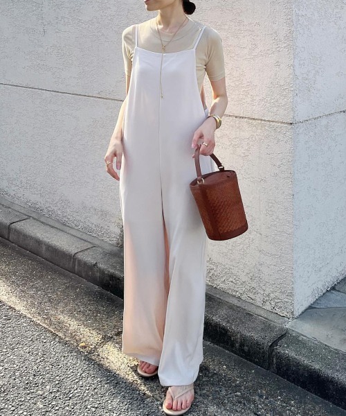 「evernavy」 オーバーオール M キナリ レディース_画像4