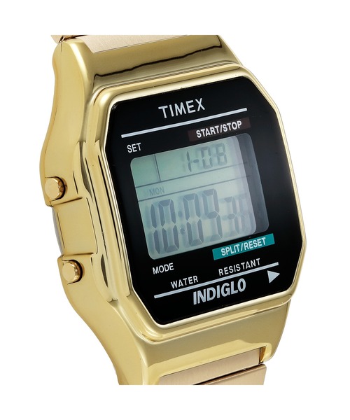 TIMEX（タイメックス） デジタル腕時計 FREE イエローゴールド メンズ