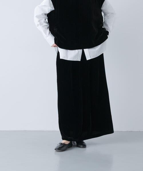 かぐれ スカート レーヨンシルクベルベットスカート : ZOZOTOWN Yahoo