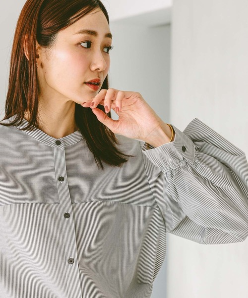 GLOBAL WORK（グローバルワーク） 長袖ブラウス MEDIUM オフホワイト