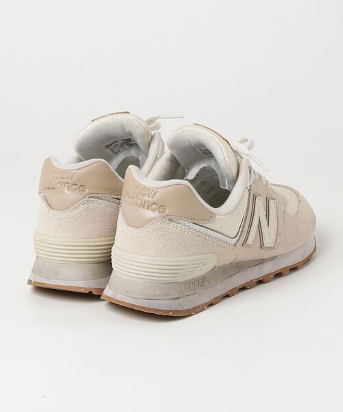 「New Balance」 ローカットスニーカー 23cm ベージュ レディース_画像2