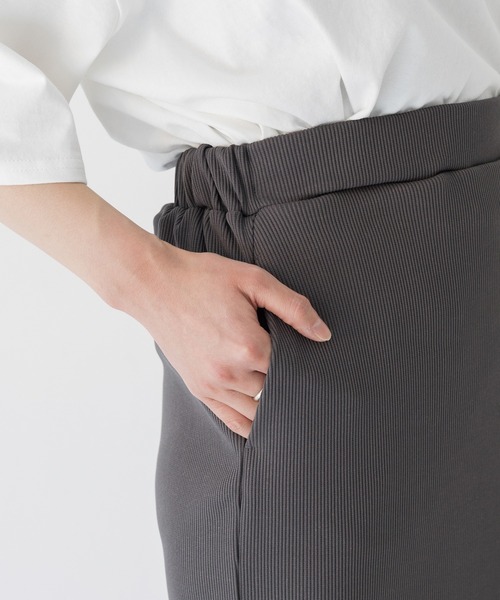 「INCEDE」 タイトスカート 3L アイボリー レディース_画像5