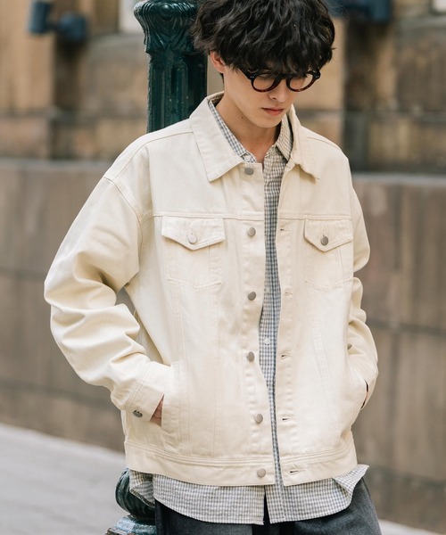 「Rocky Monroe」 デニムジャケット L ケミカルウォッシュ メンズ_画像2