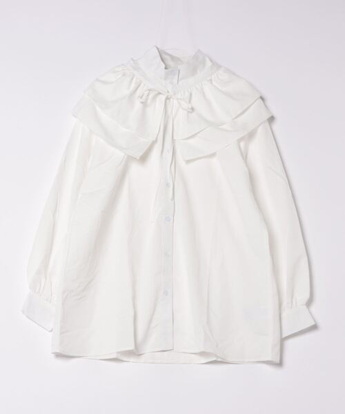 「MERLOT」 長袖ブラウス FREE ホワイト レディース_画像2