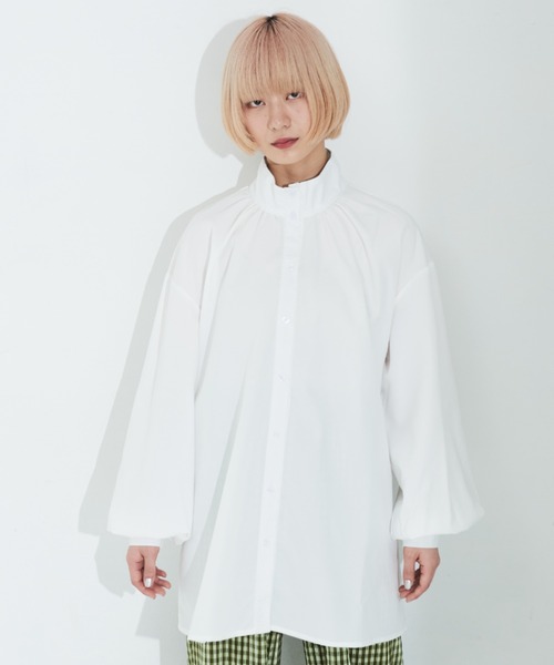 「MERLOT」 長袖ブラウス FREE ホワイト レディース_画像6