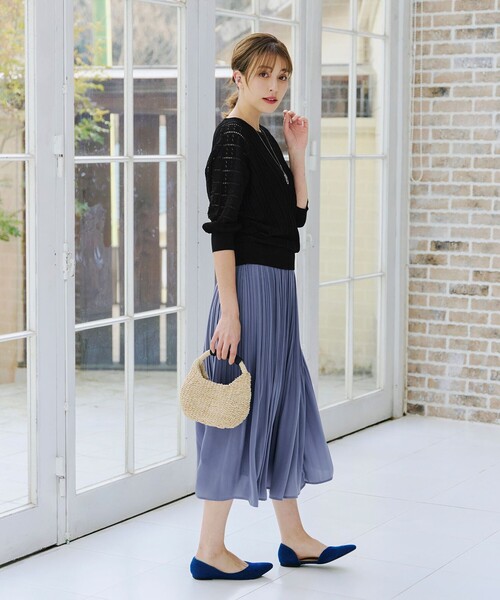 「Tiaclasse」 長袖ニット L ブラック レディース_画像4