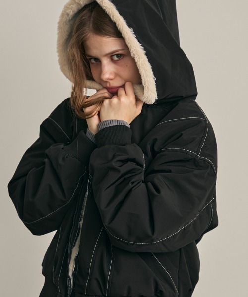 Clum ミリタリージャケット モッズコート ファーフードフライト