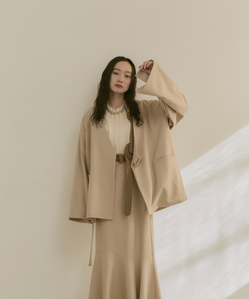 「moi tytto」 ベスト FREE ベージュ レディース_画像4