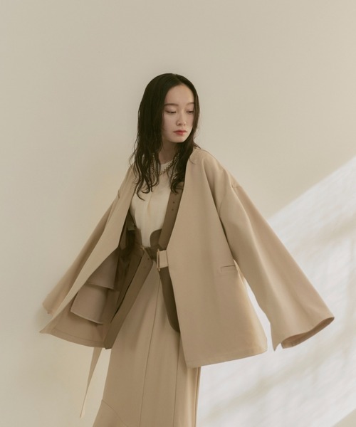 「moi tytto」 ベスト FREE ベージュ レディース_画像9