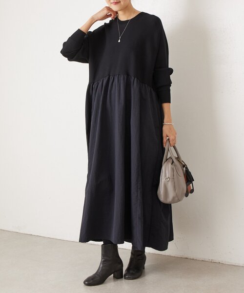 BEARDSLEY（ビアズリー） ワンピース ニットコンビワンピース