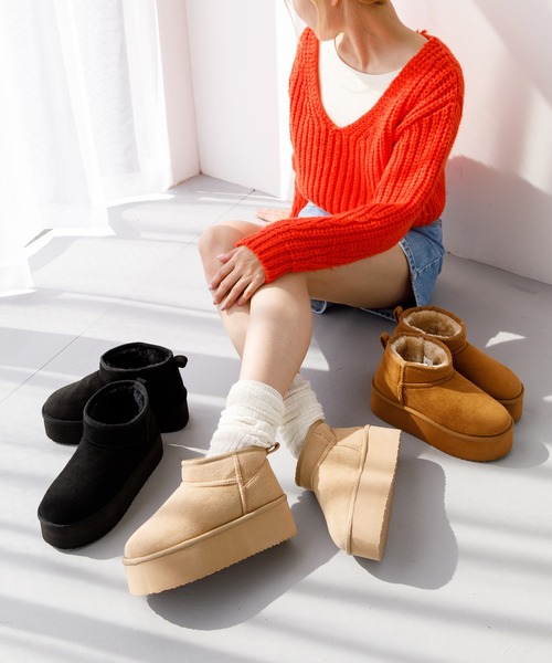 「attagirl」 ブーツ S ライトブラウン レディース_画像3