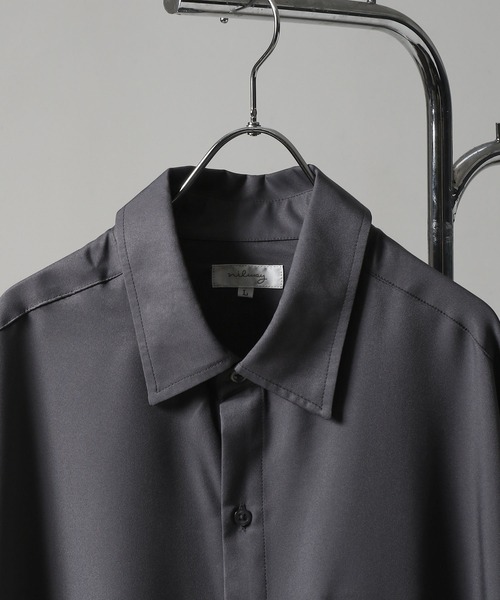 「Nilway」 長袖シャツ MEDIUM ライトグレー メンズ_画像2