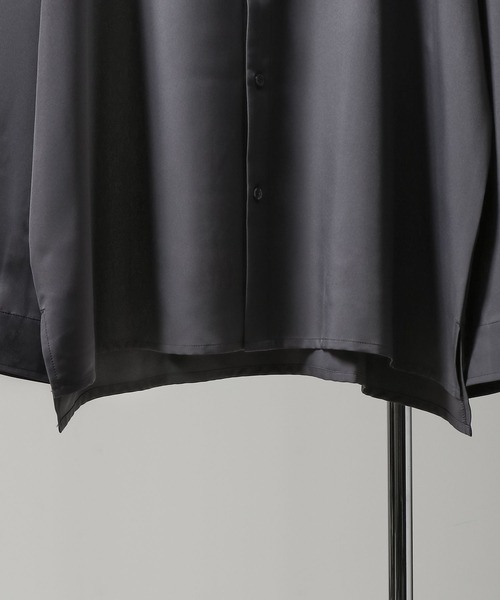 「Nilway」 長袖シャツ MEDIUM ライトグレー メンズ_画像7