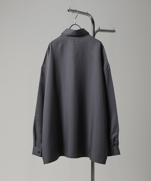 「Nilway」 長袖シャツ MEDIUM ライトグレー メンズ_画像9