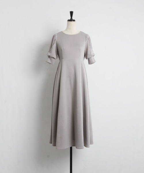 「tocco closet」 半袖ワンピース M グレー系その他 レディース_画像3