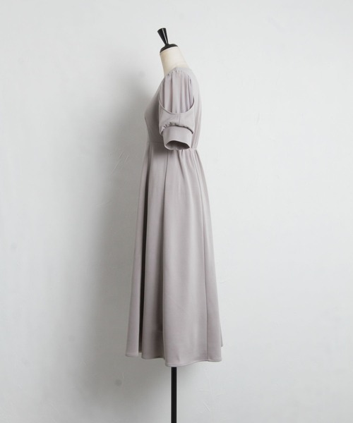 「tocco closet」 半袖ワンピース M グレー系その他 レディース_画像4