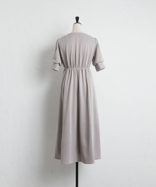 「tocco closet」 半袖ワンピース M グレー系その他 レディース_画像5