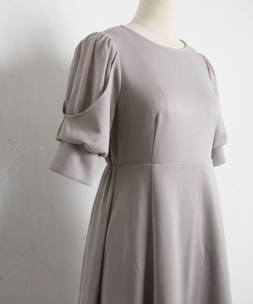 「tocco closet」 半袖ワンピース M グレー系その他 レディース_画像8