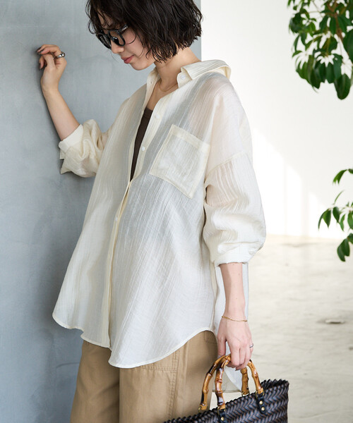 FREAK'S STORE（フリークスストア） ブラウス シャツ 限定展開 シアー