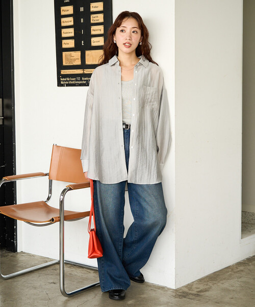 FREAK'S STORE（フリークスストア） ブラウス シャツ 限定展開 シアー