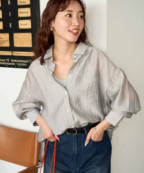 FREAK'S STORE（フリークスストア） ブラウス シャツ 限定展開 シアー