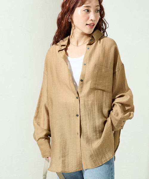 FREAK'S STORE（フリークスストア） ブラウス シャツ 限定展開 シアー