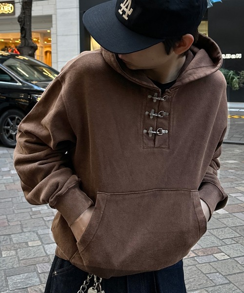 kutir（クティール） パーカー FIREMAN HENLEY NECK PULLOVER HOODIE
