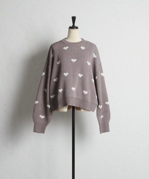 「&. NOSTALGIA」 長袖ニット M グレー レディース_画像2