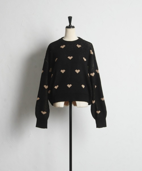 「&. NOSTALGIA」 長袖ニット M グレー レディース_画像3