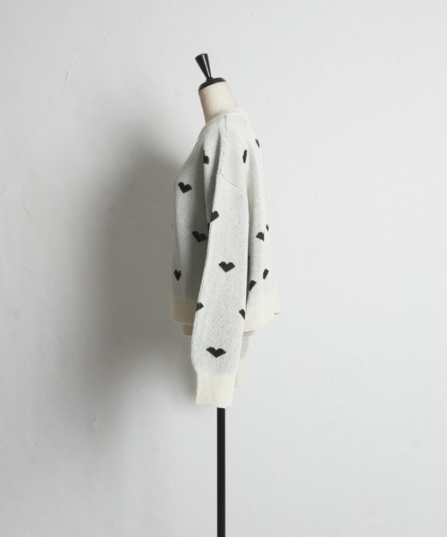 「&. NOSTALGIA」 長袖ニット M グレー レディース_画像5