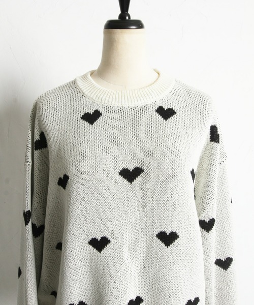 「&. NOSTALGIA」 長袖ニット M グレー レディース_画像7
