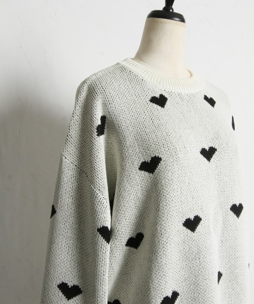 「&. NOSTALGIA」 長袖ニット M グレー レディース_画像8