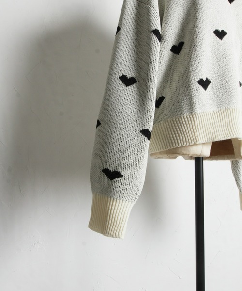 「&. NOSTALGIA」 長袖ニット M グレー レディース_画像9